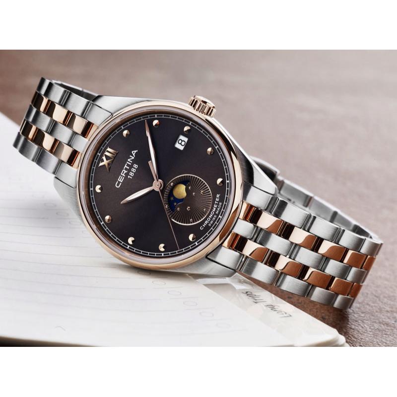 Damske Hodinky Certina Ds 8 Moon Phase Chronometer C033 257 22 0 00 Klenoty Buran Cz